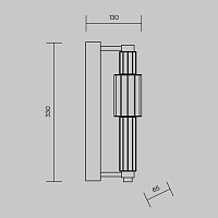 Maytoni Modern Verticale Настенный светильник (бра) цвет: хром MOD308WL-L9CH3K