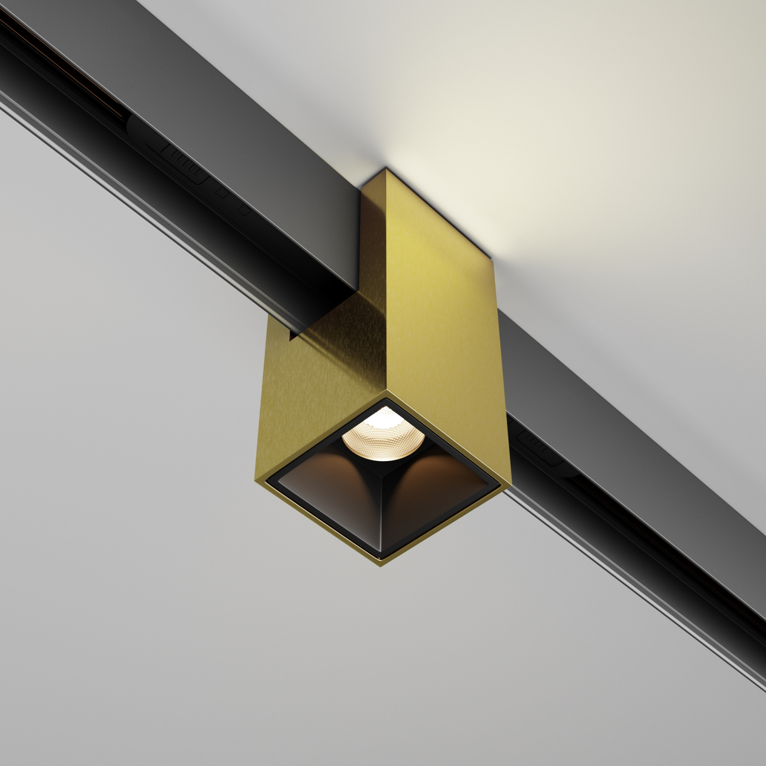Maytoni Technical Alfa Трековый светильник цвет: латунь TR121-2-7W3K-BS