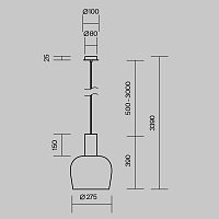 Maytoni Modern Smart Casual Подвесной светильник цвет: черный MOD414PL-L7B3K