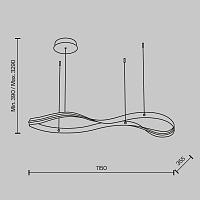 Maytoni Modern Plons Подвесной светильник цвет: латунь MOD283PL-L34BS3K