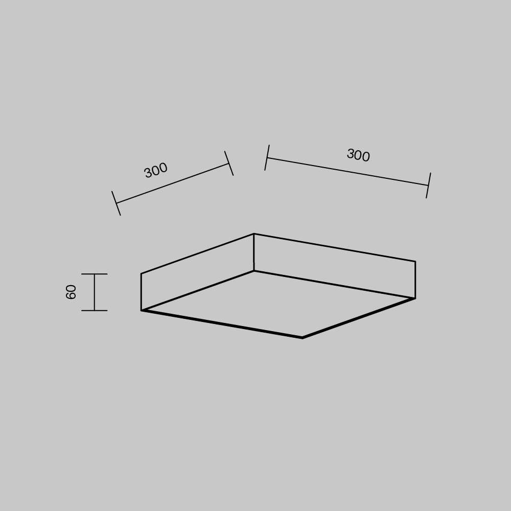 Maytoni Technical Zon Потолочный светильник цвет: белый C032CL-36W3K-SQ-W