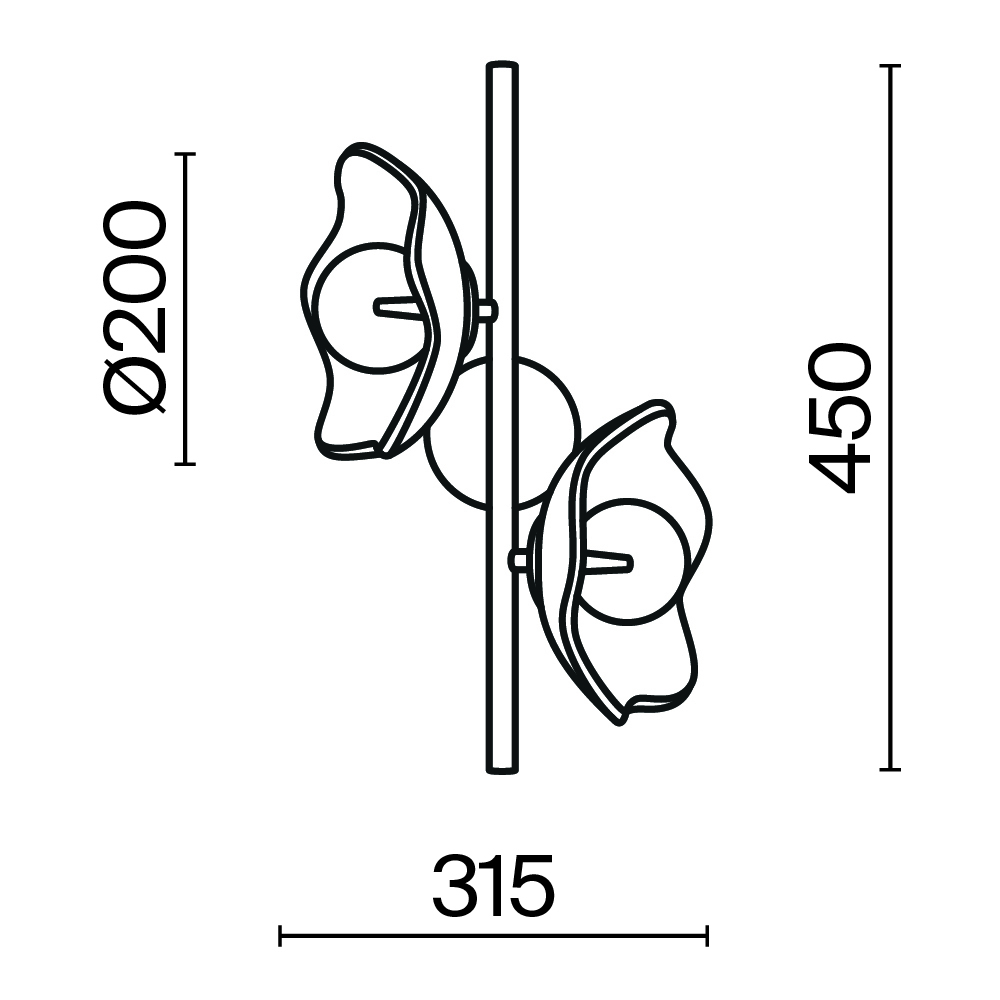 Maytoni Modern Miracle Настенный светильник (бра) цвет: латунь MOD207WL-02BS