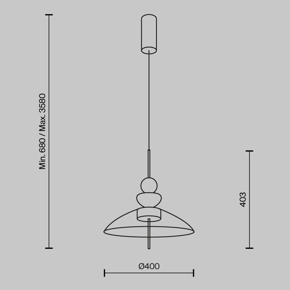 Maytoni Modern Bangkok Подвесной светильник цвет: черный MOD185PL-L11B3K3
