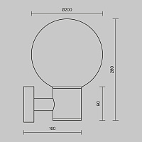Maytoni Outdoor Bold Настенный светильник (бра) цвет: черный O598WL-01B