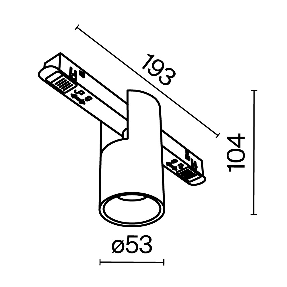 Maytoni Technical Alfa Трековый светильник цвет: черный TR122-2-7W3K-B