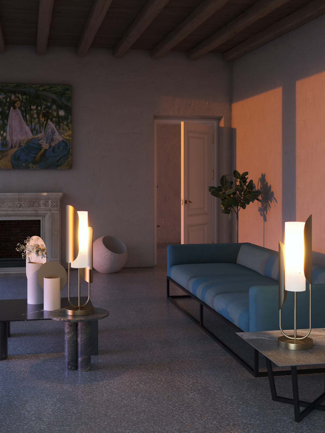 Maytoni Modern Сipresso Настольный светильник цвет: золото Z014TL-01G