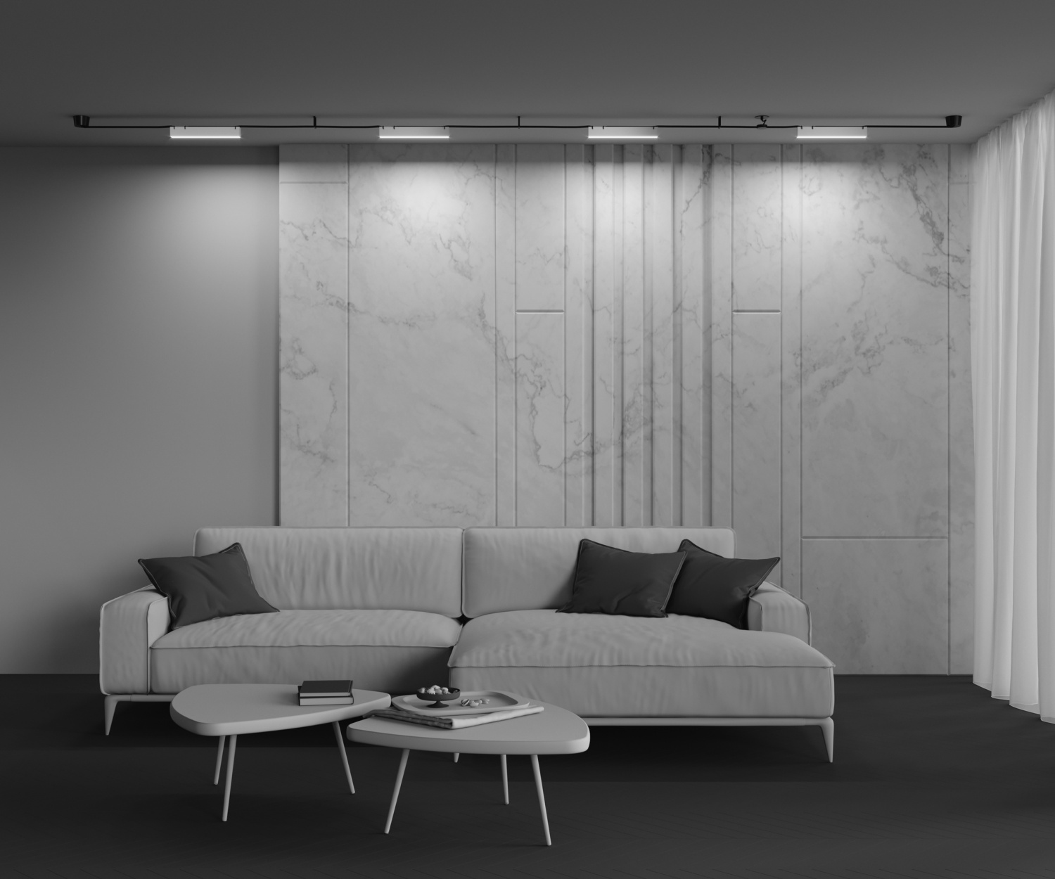 Maytoni Technical Basis Подвесной светильник цвет: белый TR129B-12W4K-W