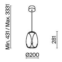 Maytoni Modern Splash Подвесной светильник цвет: золото MOD282PL-L8G3K1