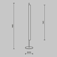 Maytoni Modern Loom Напольный светильник (торшер) цвет: латунь MOD258FL-L15BS3K