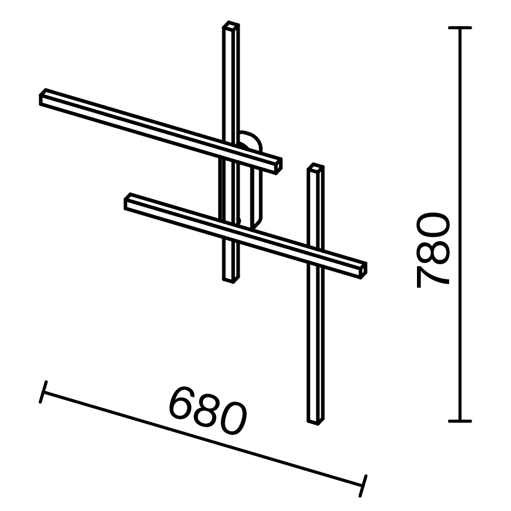 Maytoni Modern Halo Настенный светильник (бра) цвет: черный MOD248WL-L24BK