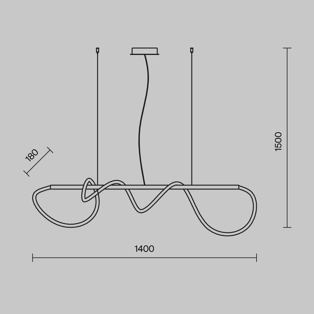 Maytoni Modern Tau Подвесной светильник цвет: черный MOD146PL-L30B3K
