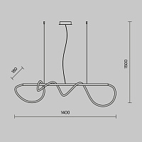 Maytoni Modern Tau Подвесной светильник цвет: черный MOD146PL-L30B3K