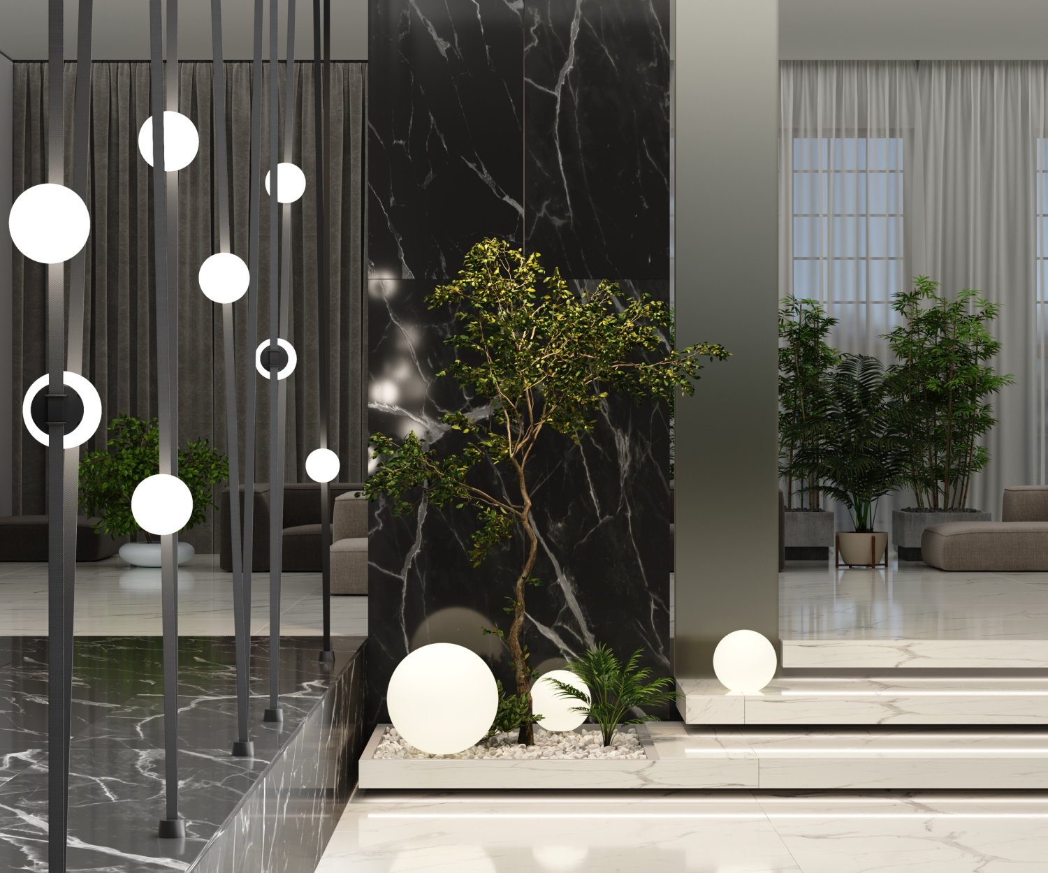 Maytoni Technical Luna Подвесной светильник цвет: черный TR125B-10W4K-B