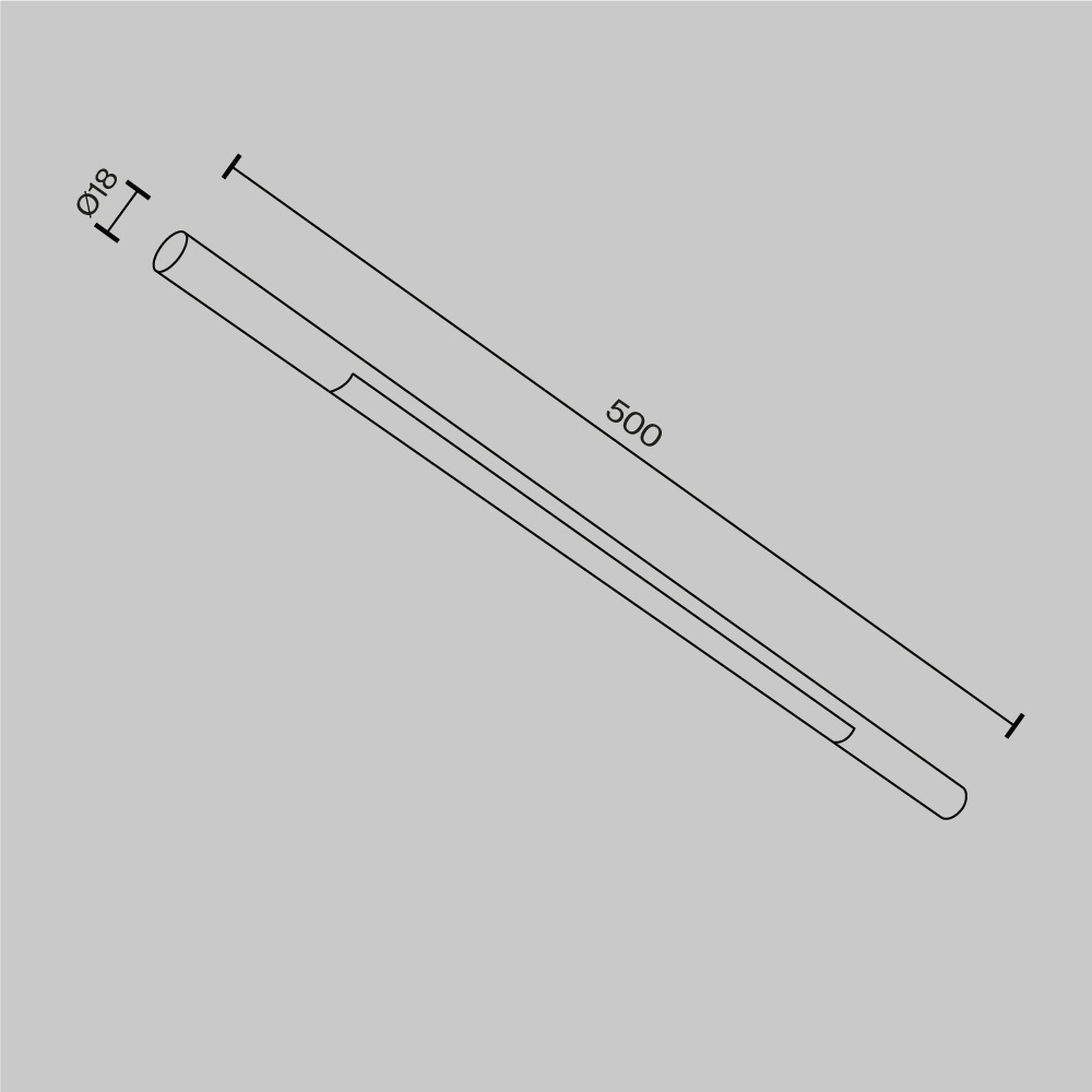 Maytoni Technical Basis Светильник цвет: черный C100CL-L500-12W3-6K-BS