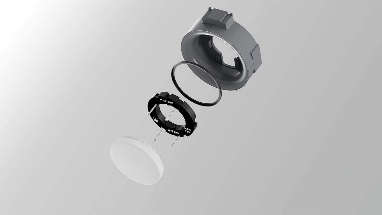 Maytoni Technical Intro Встраиваемый светильник цвет: черный DL019-GX53-B