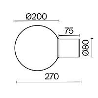 Maytoni Outdoor Bold Настенный светильник (бра) цвет: черный O598WL-01B1