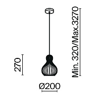 Maytoni Modern Roots Подвесной светильник цвет: черный MOD192PL-01W