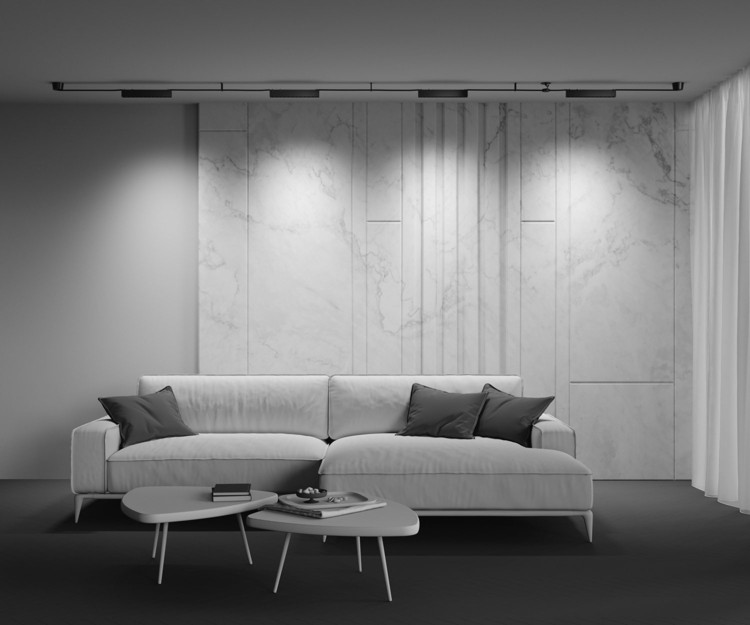 Maytoni Technical Points Подвесной светильник цвет: черный TR128B-12W4K-M-B