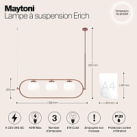 Maytoni Modern Erich Подвесной светильник цвет: латунь MOD221PL-03BS