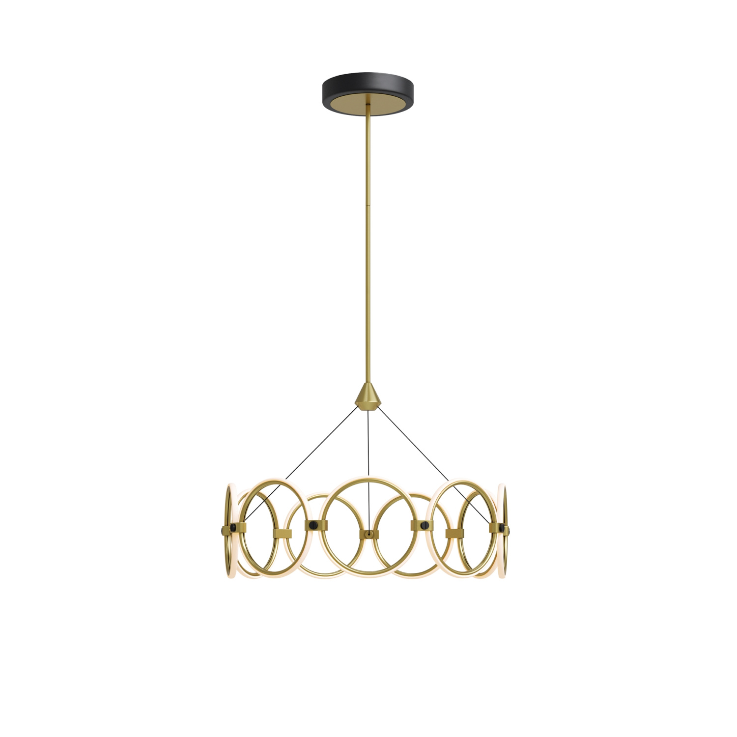 Maytoni Modern Link Подвесной светильник цвет: черный и латунь MOD357PL-L40BS3K