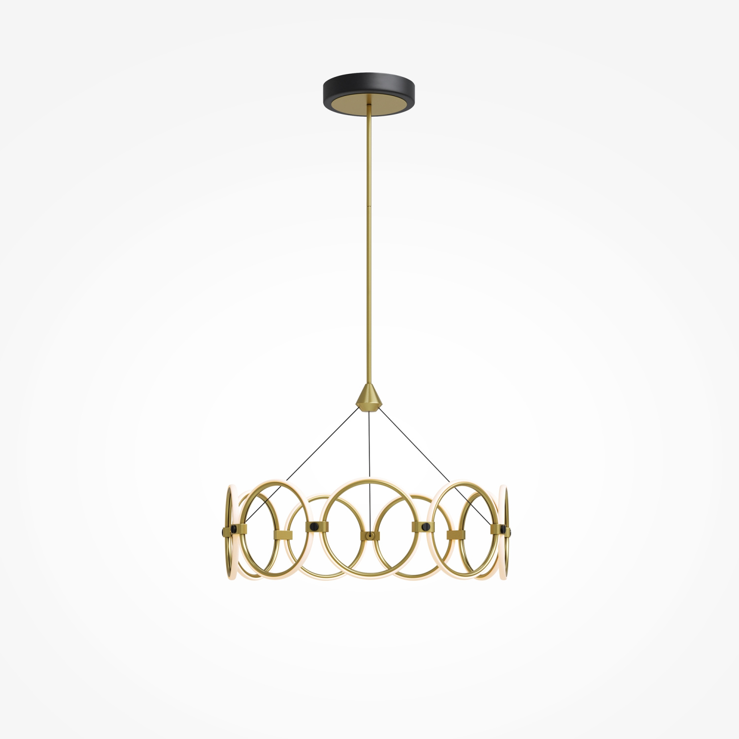 Maytoni Modern Link Подвесной светильник цвет: черный и латунь MOD357PL-L40BS3K