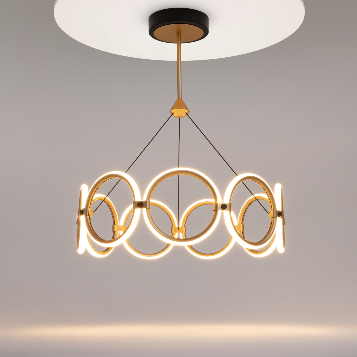 Maytoni Modern Link Подвесной светильник цвет: черный и латунь MOD357PL-L40BS3K