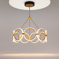 Maytoni Modern Link Подвесной светильник цвет: черный и латунь MOD357PL-L40BS3K