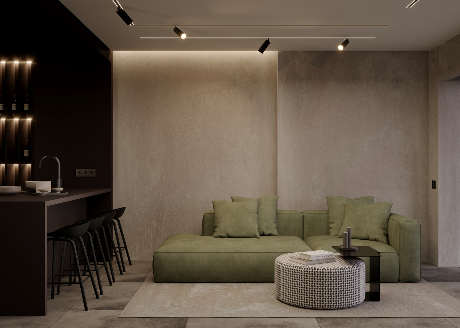 Maytoni Technical Busbar trunkings Exility Шинопровод встраиваемый цвет: черный TRX034LS-222B