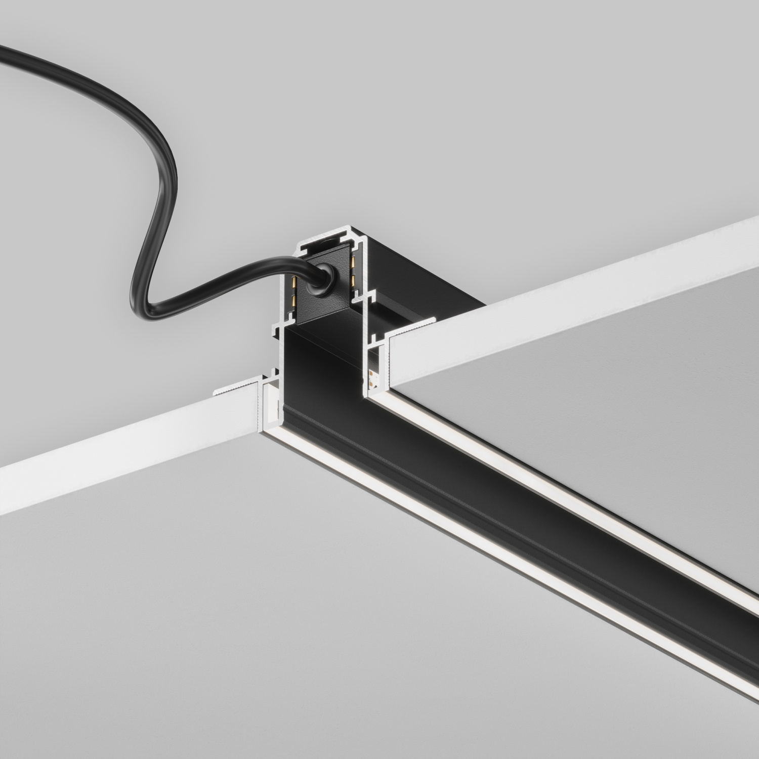 Maytoni Technical Busbar trunkings Exility Шинопровод встраиваемый цвет: черный TRX034LS-222B