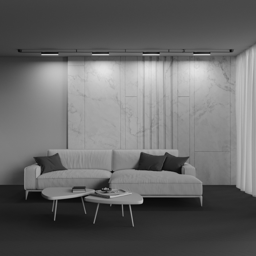 Maytoni Technical Basis Подвесной светильник цвет: черный TR129B-12W4K-B