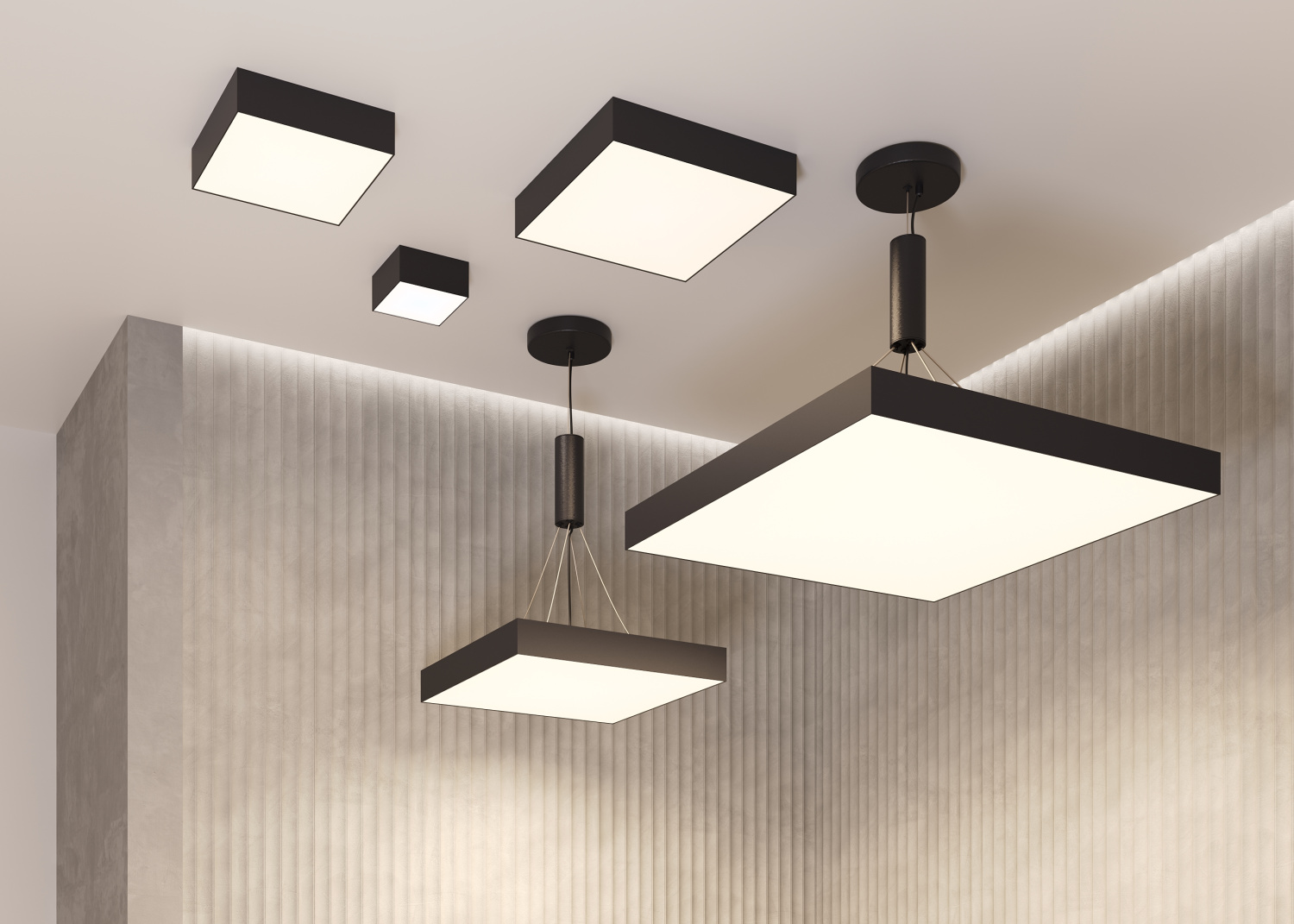 Maytoni Technical Zon Потолочный светильник цвет: черный C032CL-12W4K-SQ-B