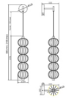 Maytoni Modern Golden Cage Настенный светильник (бра) цвет: золото MOD216WL-L10G3K