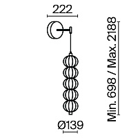 Maytoni Modern Golden Cage Настенный светильник (бра) цвет: золото MOD216WL-L10G3K