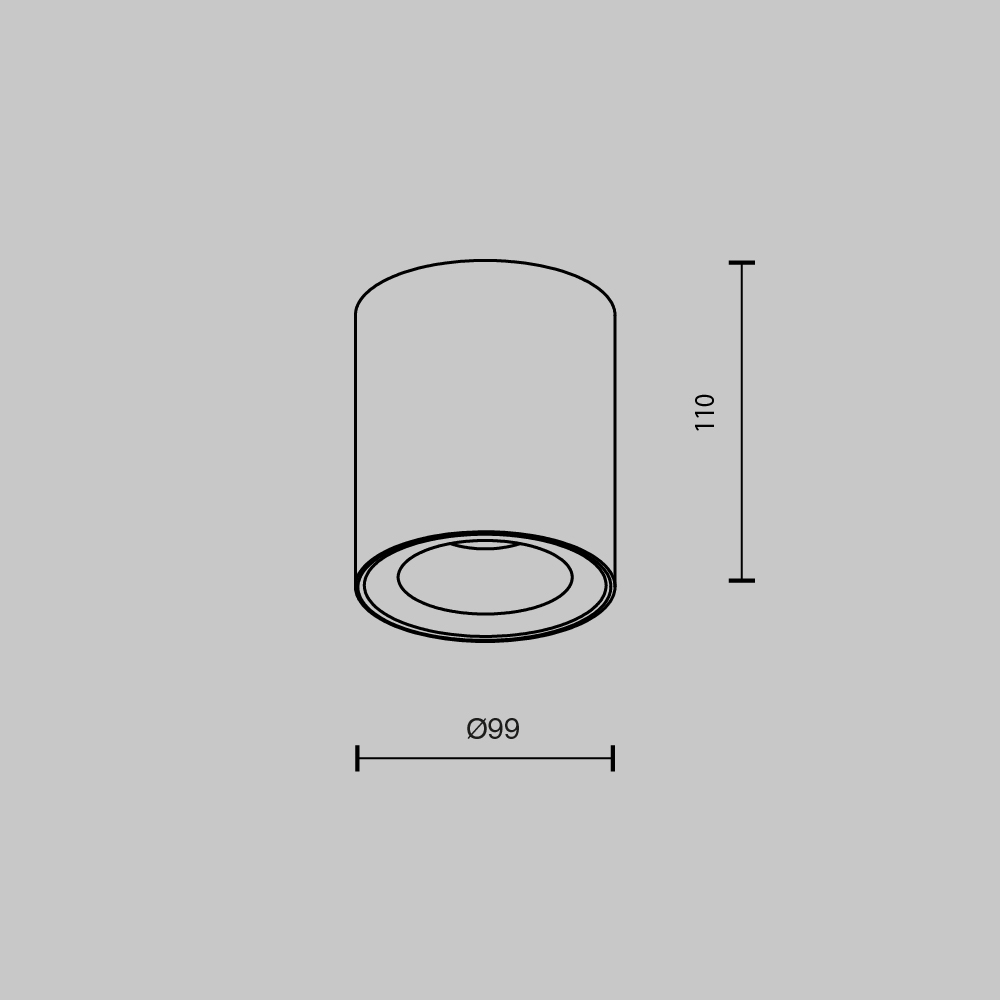 Maytoni Technical Spark Потолочный светильник цвет: черный C094-GU10-B