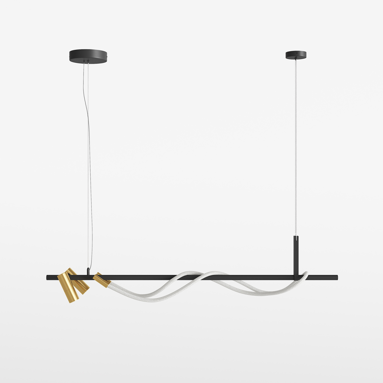 Maytoni Modern Tau Подвесной светильник цвет: черный и золото MOD166PL-L30GB3K