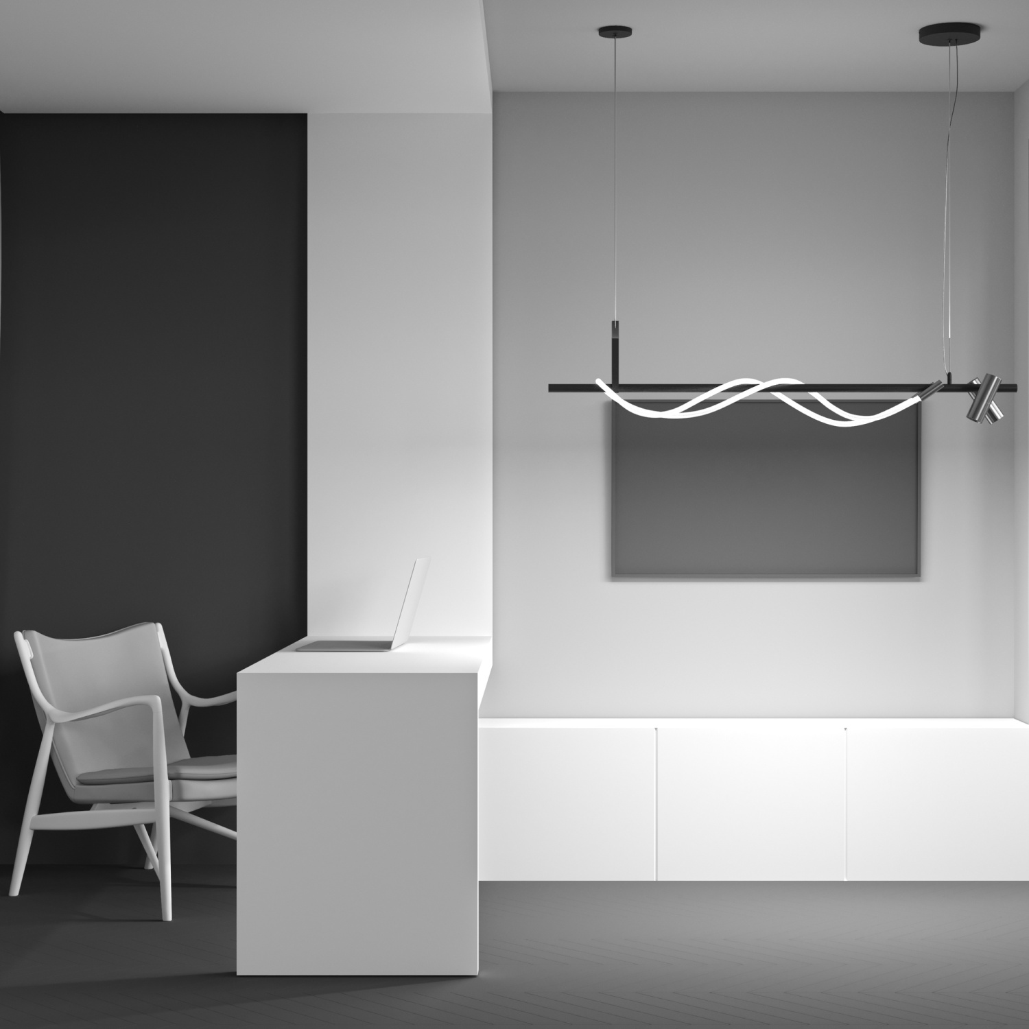 Maytoni Modern Tau Подвесной светильник цвет: черный и золото MOD166PL-L30GB3K