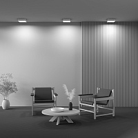 Maytoni Technical Zon Потолочный светильник цвет: белый C032CL-24W4K-SQ-W