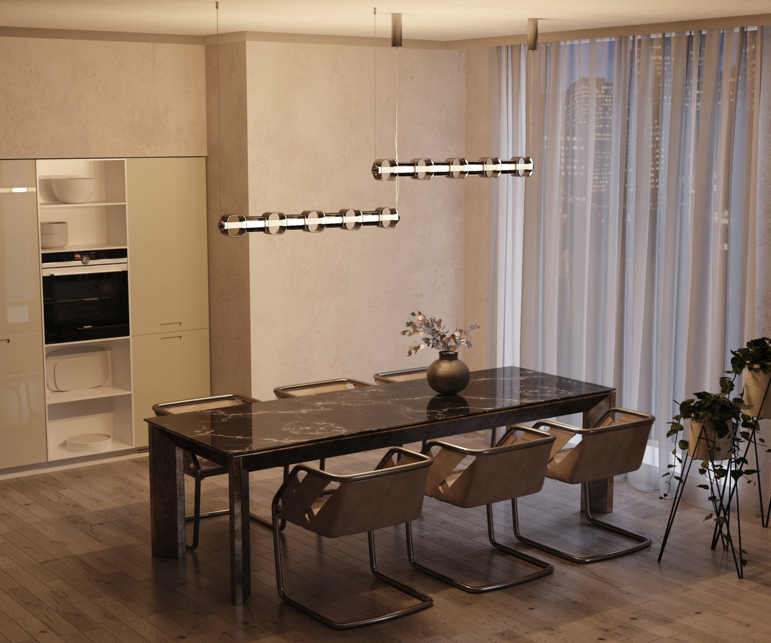 Maytoni Modern Ritmo Подвесной светильник цвет: хром MOD381PL-L45CH3K