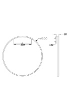 Maytoni Modern Rim Настенный светильник (бра) цвет: латунь MOD058WL-L50BS4K