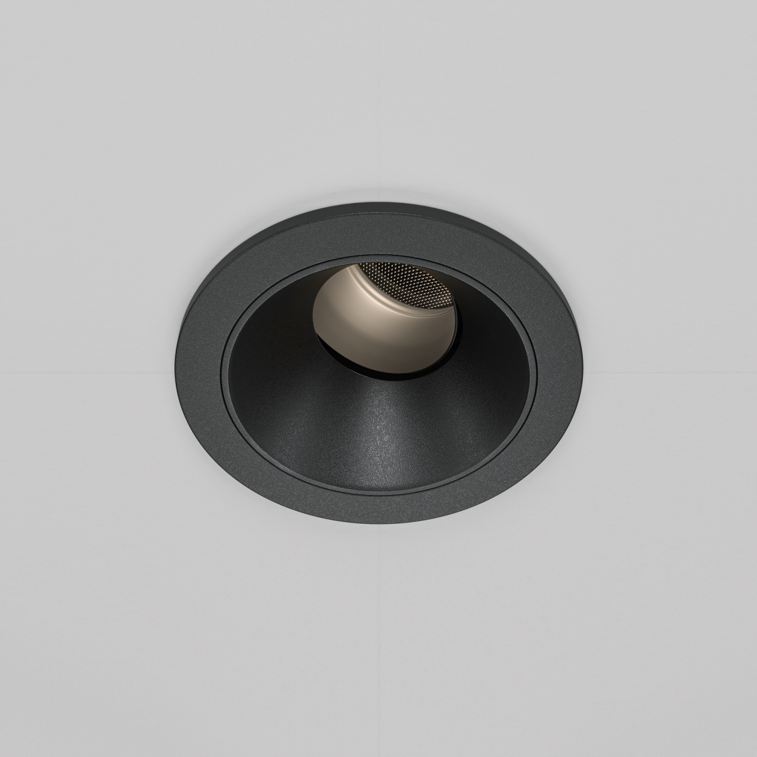 Maytoni Technical Wise Встраиваемый светильник цвет: черный DL057-7W4K-B