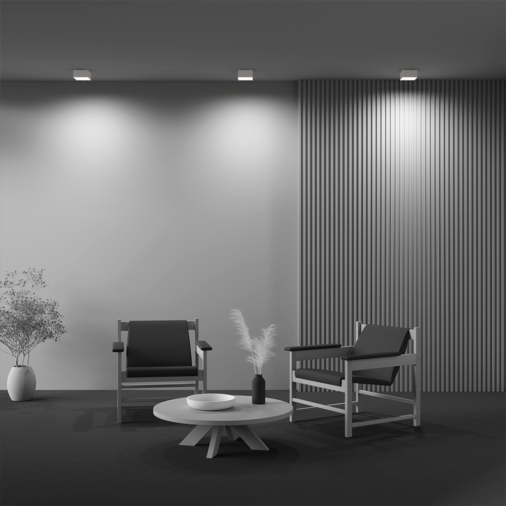 Maytoni Technical Zon Потолочный светильник цвет: белый C032CL-12W4K-SQ-W