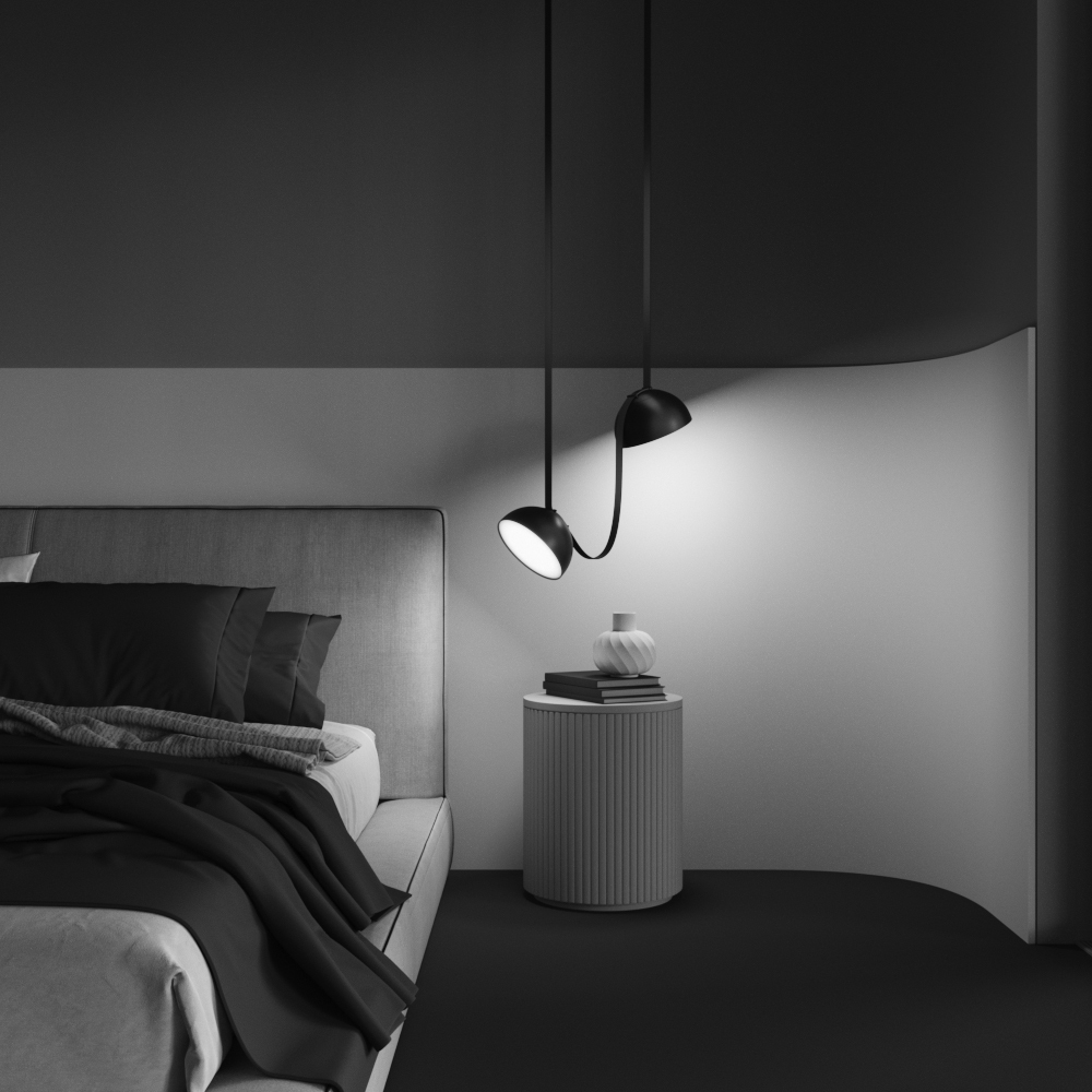 Maytoni Technical Bowl Подвесной светильник цвет: черный TR126B-20W3K-B