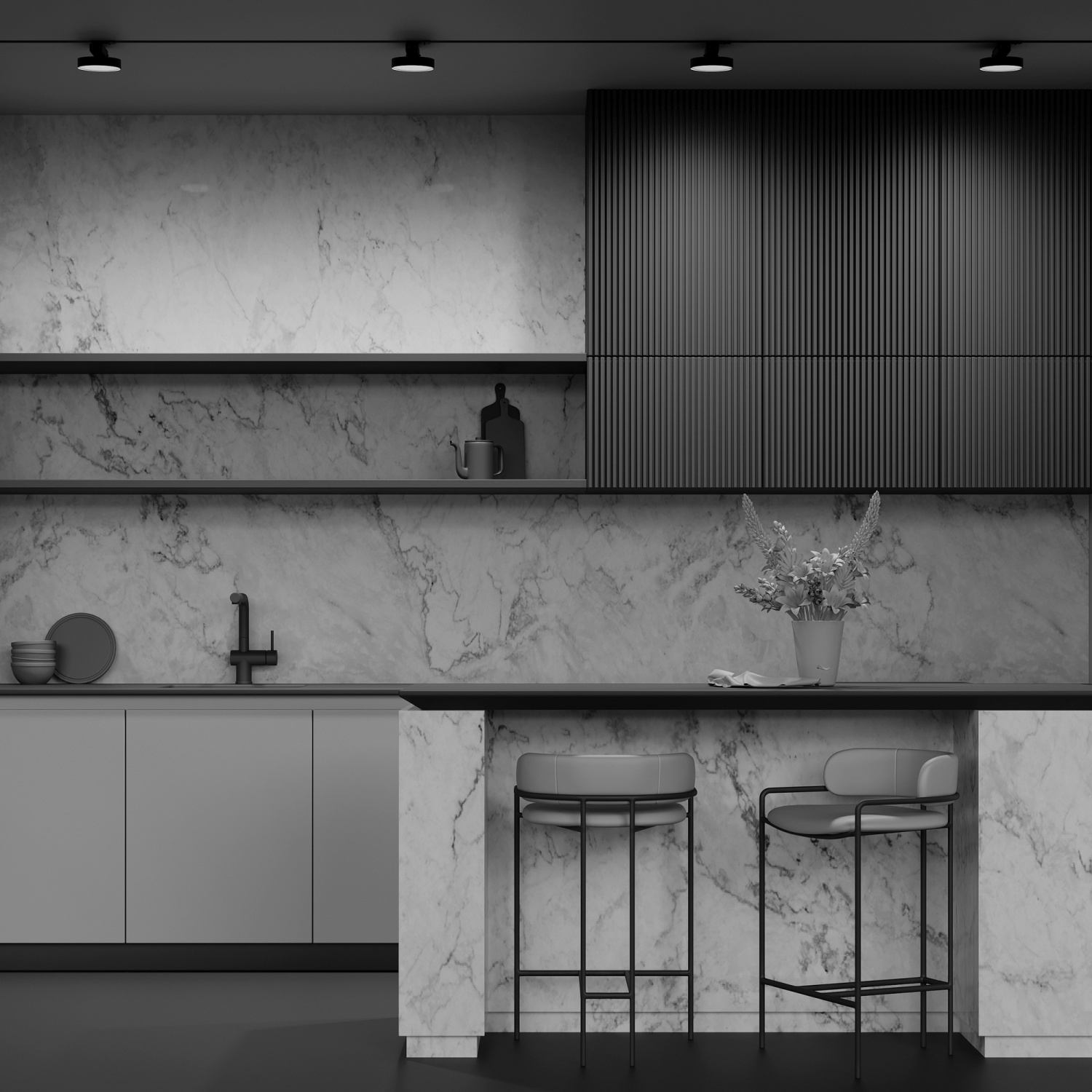 Maytoni Technical Zon Трековый светильник цвет: черный TR043-1-12W3K-B