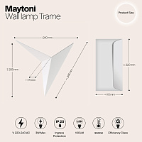 Maytoni Trame Настенный светильник (бра) 3000К C808WL-L3W