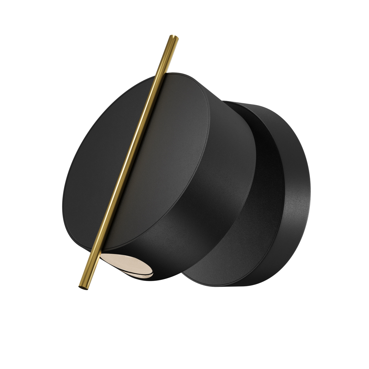Maytoni Nuance Настенный светильник 10х6,6х14h, цвет: черный/латунь MOD180WL-L4B3K1