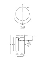 Maytoni Nuance Настенный светильник 10х6,6х14h, цвет: черный/латунь MOD180WL-L4B3K1