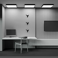 Maytoni Technical Zon Потолочный светильник цвет: черный C032CL-90W4K-SQ-B