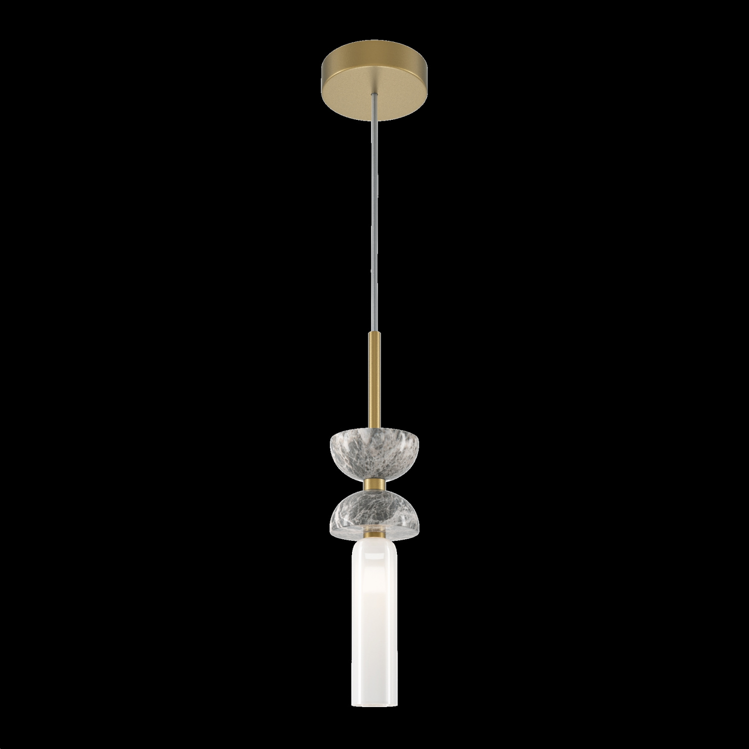 Maytoni Modern Kyoto Подвесной светильник цвет: золото и серый MOD178PL-01GR