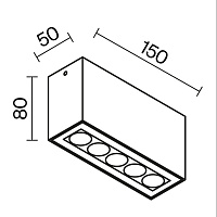 Maytoni Outdoor Ares Потолочный светильник цвет: графит O309CL-L10GF3K