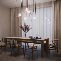 Maytoni Technical Luna Подвесной светильник цвет: черный TR125B-10W3K-B